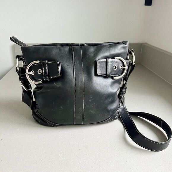 Coach Legacy Soho Black Leather M1S-9186 Tote Shoulder Bag Vintage - Picture 3 of 14